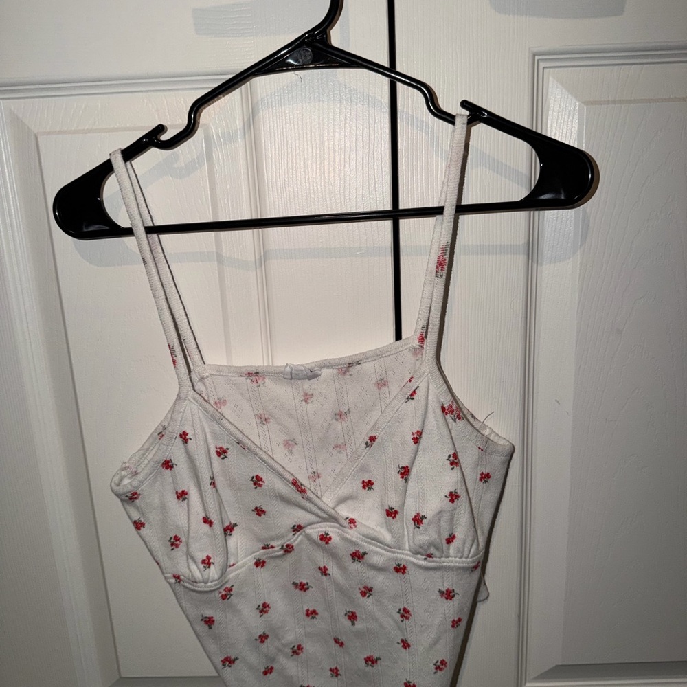 Cotton On White Floral Tank Top